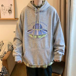 Ufo Print Hoodie