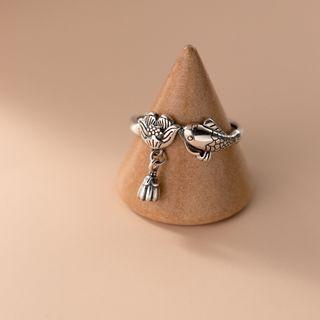 Fish Sterling Silver Ring 1 Pc - S925 Silver - Silver - One Size