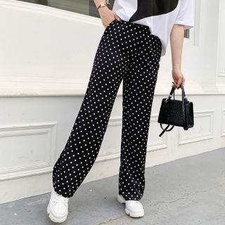 Polka Dot Wide-leg  Pants