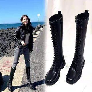 Lace-up Maxi Boots