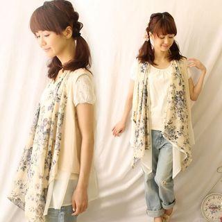 Floral Panel Vest