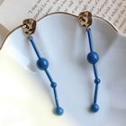 Bead & Bar Geometric Dangle Earring As Shown In Figure - One Size