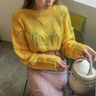 Colored Lightweight Cable Sweater
