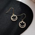 Smile Face Drop Earring 1 Pair - As Shown In Figure - One Size