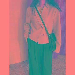 Loose-fit Cropped Jacket One Size