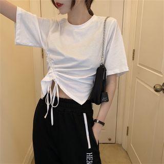 Short-sleeve Drawcord T-shirt / Sweatpants