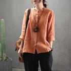 Pleated Linen Shirt
