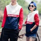Couple Matching Letter Embroidered Hoodie