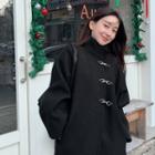 Hook-and-eye Woolen Coat
