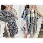 Printed Short-sleeve Playsuit