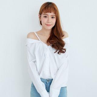 Long Sleeve 2 Ways Loose-fit Blouse