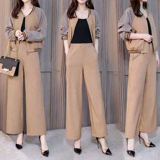 Set: Zip Jacket + Wide Leg Pants