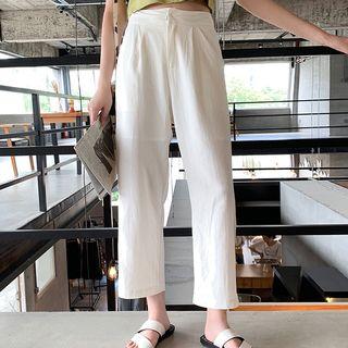Cropped Straight-cut Pants / Wide Leg Shorts