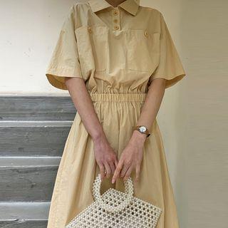 Short Sleeve Cargo Dress