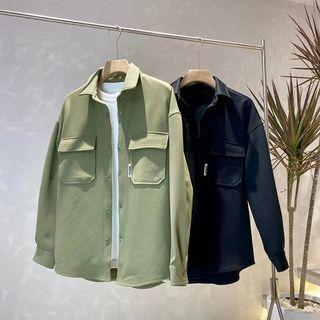 Knit Pocketed Shirt