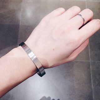 Stainless Steel Open Bangle Oval - As Shown In Figure - One Size