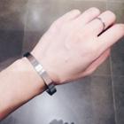 Stainless Steel Open Bangle Oval - As Shown In Figure - One Size