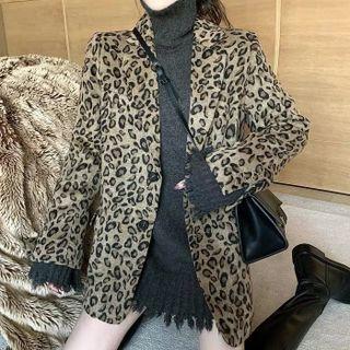 Leopard Blazer / Turtleneck Sweater