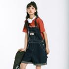Embroider Oversize Wide Leg Jumpsuit