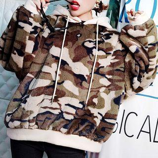 Leopard Furry Hoodie