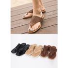 Perforated-detail Flip-flops