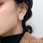 Crystal Ball Flower Earring
