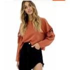 Lacing Detail Pullover