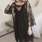 Long-sleeve Lace Sleep Dress