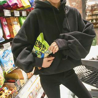 Dolman-sleeve Cotton Hoodie