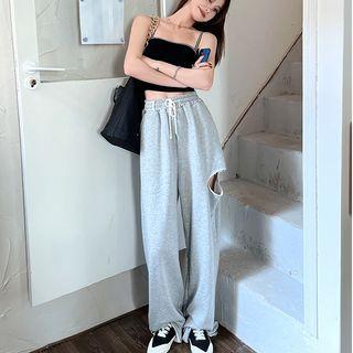 Cut Out Sweatpants / Camisole Top