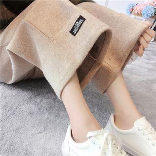 High-waist Wide-leg Woolen Pants