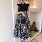 Printed High-waist A-line Midi Skirt Skirt - One Size