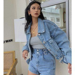 Lightweight Loose-fit Denim Jacket