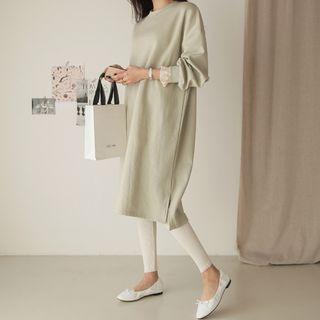 Round-neck Lace-trim Pullover Dress