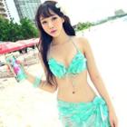 Set: Floral Bikini + Scarf