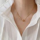 Bead Pendant Stainless Steel Necklace Necklace - Gold - One Size