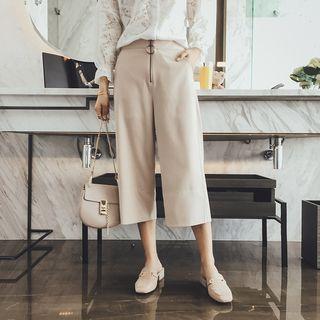 Zip Front Culottes