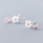 925 Sterling Silver Shell Flower Earring