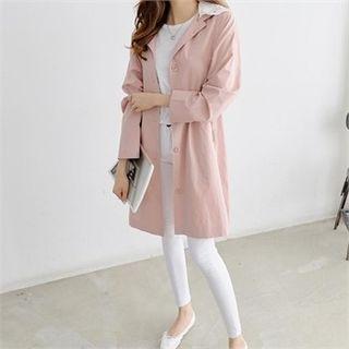 Detachable Lace Layered-collar Trench Coat
