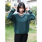 V-neck Printed Pullover