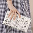 Scallop-edge Perforated Clutch