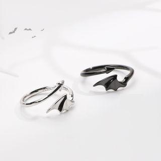 Devil Wings 925 Sterling Silver Open Rings
