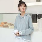 Striped Hoodie Ash Blue - One Size