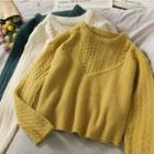 Skinny Cable-knit Cropped Sweater