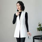 Single-breasted Vest / Straight-leg Dress Pants / Set