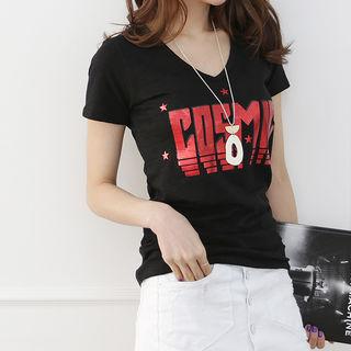 Cosmic Printing Slim-fit T-shirt