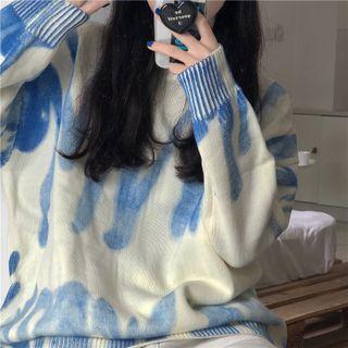 Gradient Sweater Blue & Beige - One Size