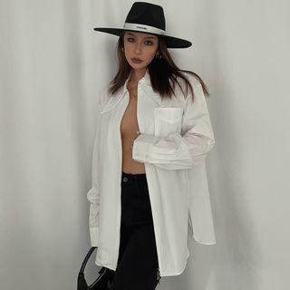 Loose-fit Zipper Shirt