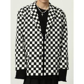 Checkerboard Pattern Blazer