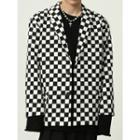 Checkerboard Pattern Blazer
